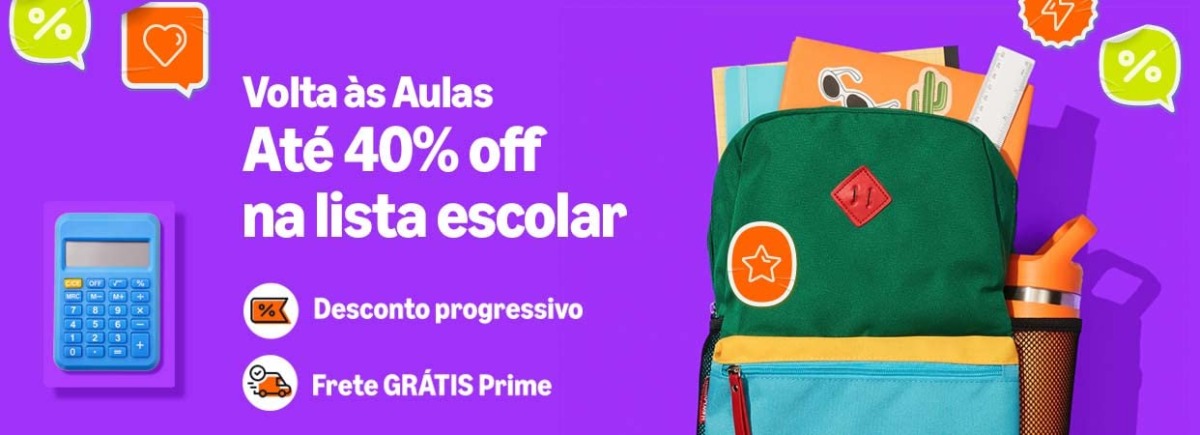 Ofertas de Material Escolar na Amazon